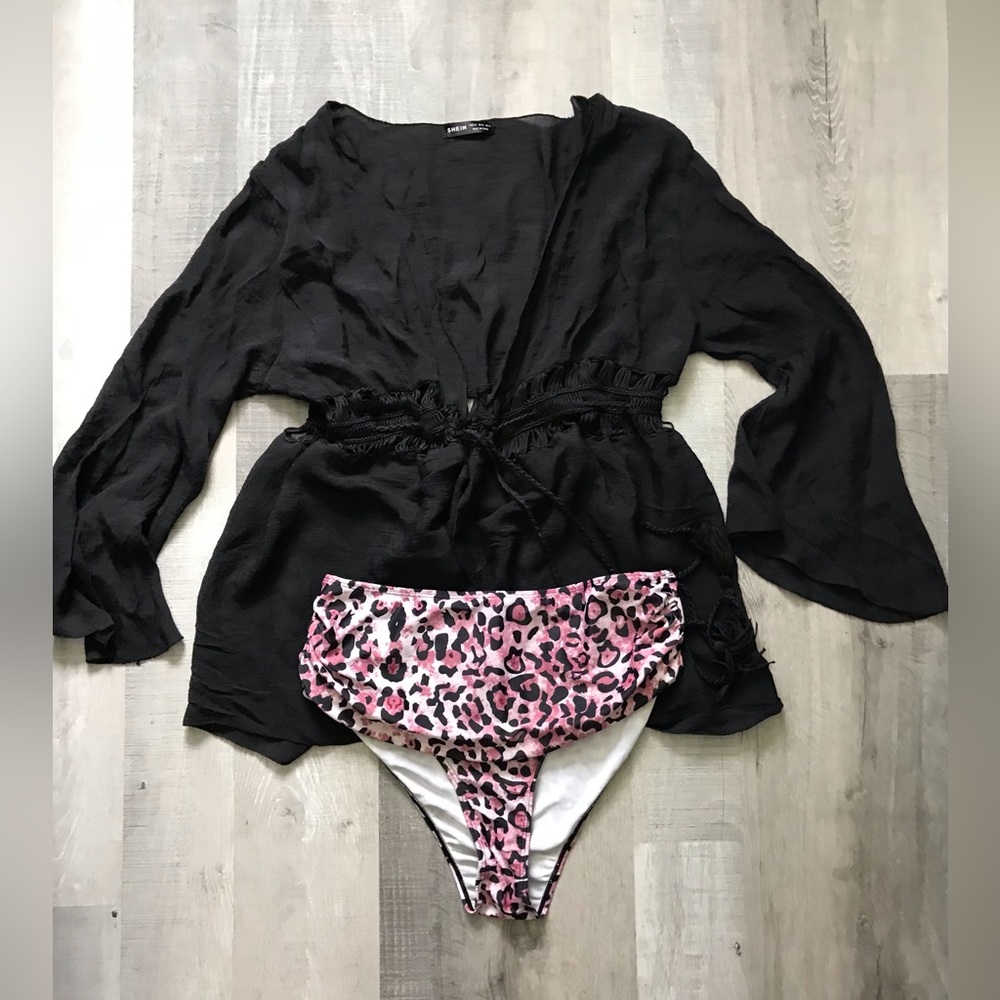 SHEIN Swim Cover & Bottoms Size XL